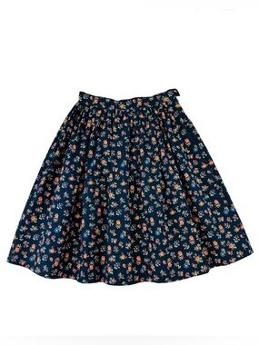 Ditsy Floral cotton aline skirt XS Folk print Casual